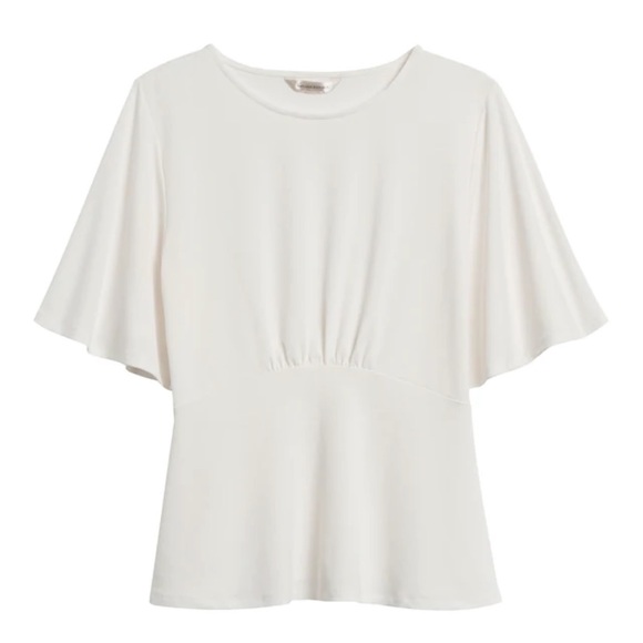 Banana Republic Tops - Banana Republic white bell sleeve top M NWT